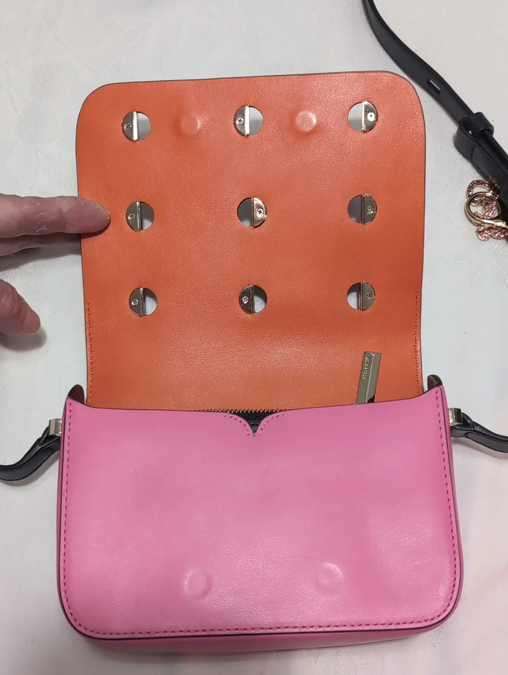 Kate Spade Nicola Small Flap Mod Dot Leather Shoulder Bag Multi Colored Leather